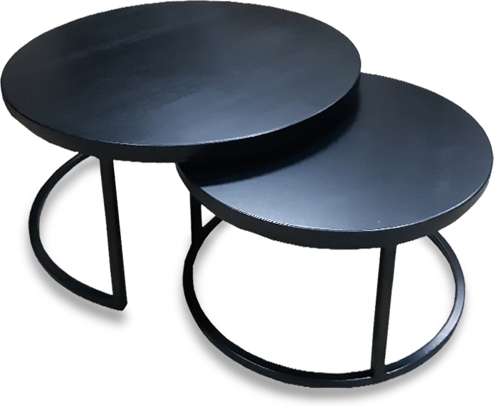 Edmonton satsbord&nbsp;�75/58 cm - Svart