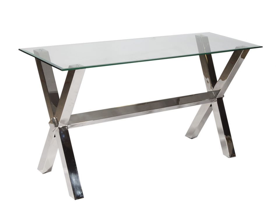 Maine 142 konsolbord - Glas/krom Maine 142 konsolbord - Glas/krom