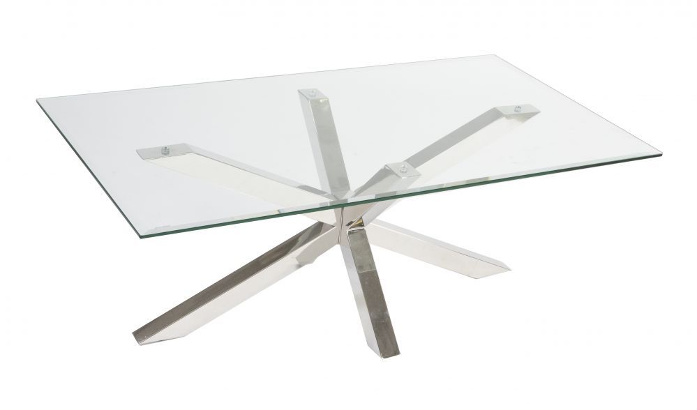Trieste soffbord 120 x 66 cm - Glas/krom