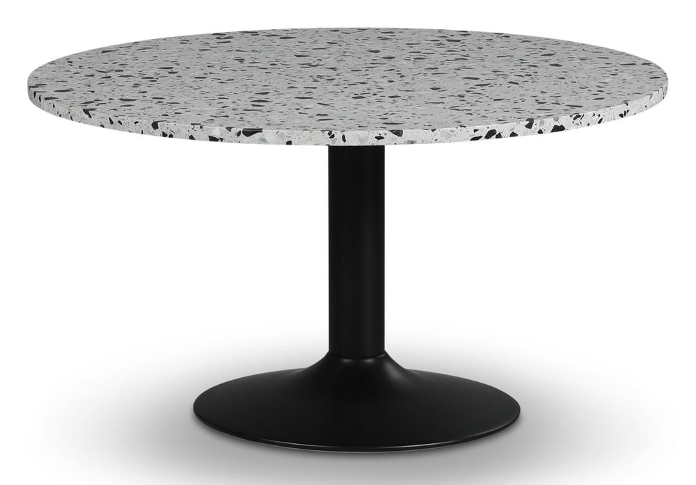 Empire matbord Ø105 cm - Terrazzo Cosmos / Svart trumpetfot Empire matbord Ø105 cm - Terrazzo Cosmos / Svart trumpetfot
