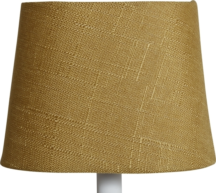 Grof linnen lampenkap ovaal - Honing