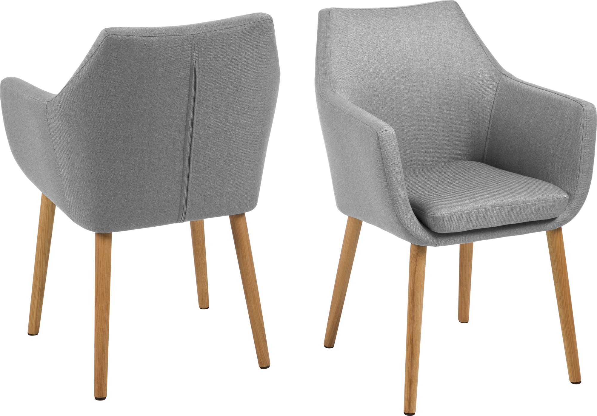 Nora fauteuil - Grijs/eiken Nora fauteuil - Grijs/eiken