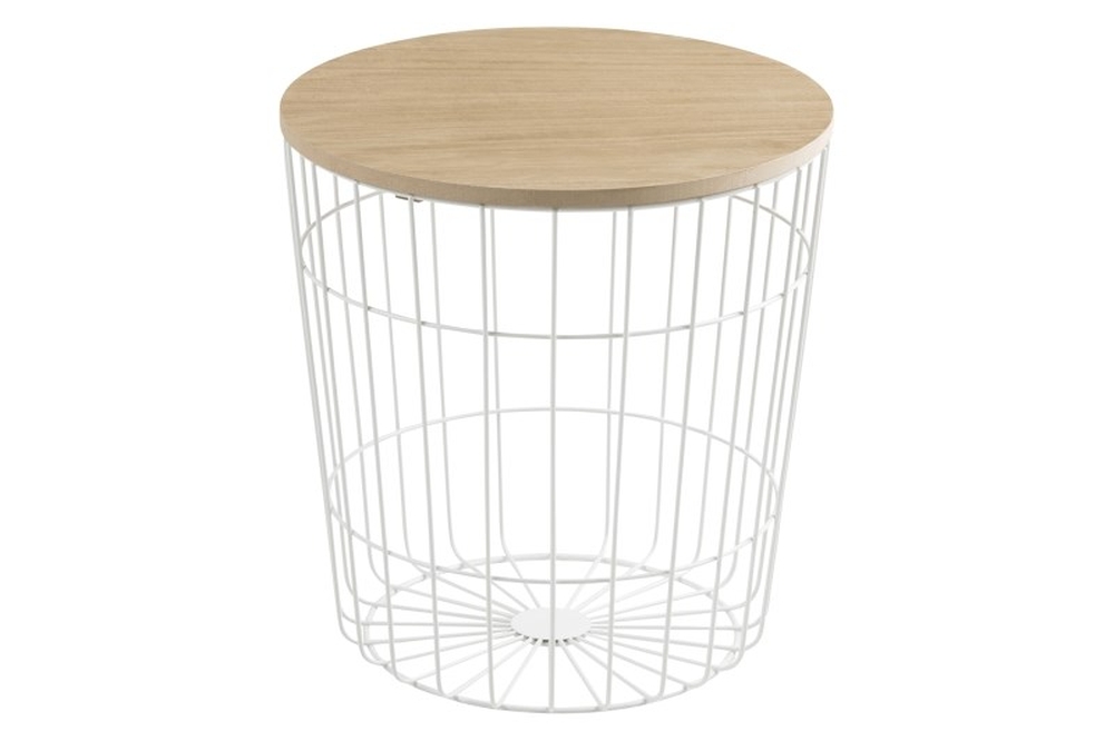 Lotus soffbord �39 cm - Ek/vit