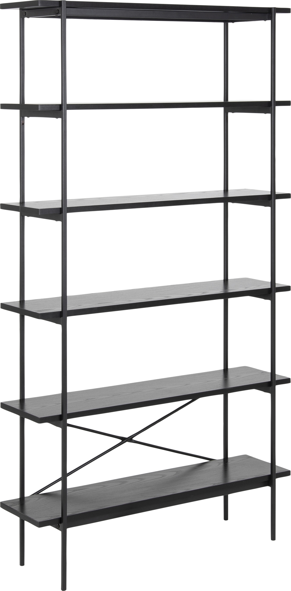 Angus bokhylla 172 cm - Svart Angus bokhylla 172 cm - Svart