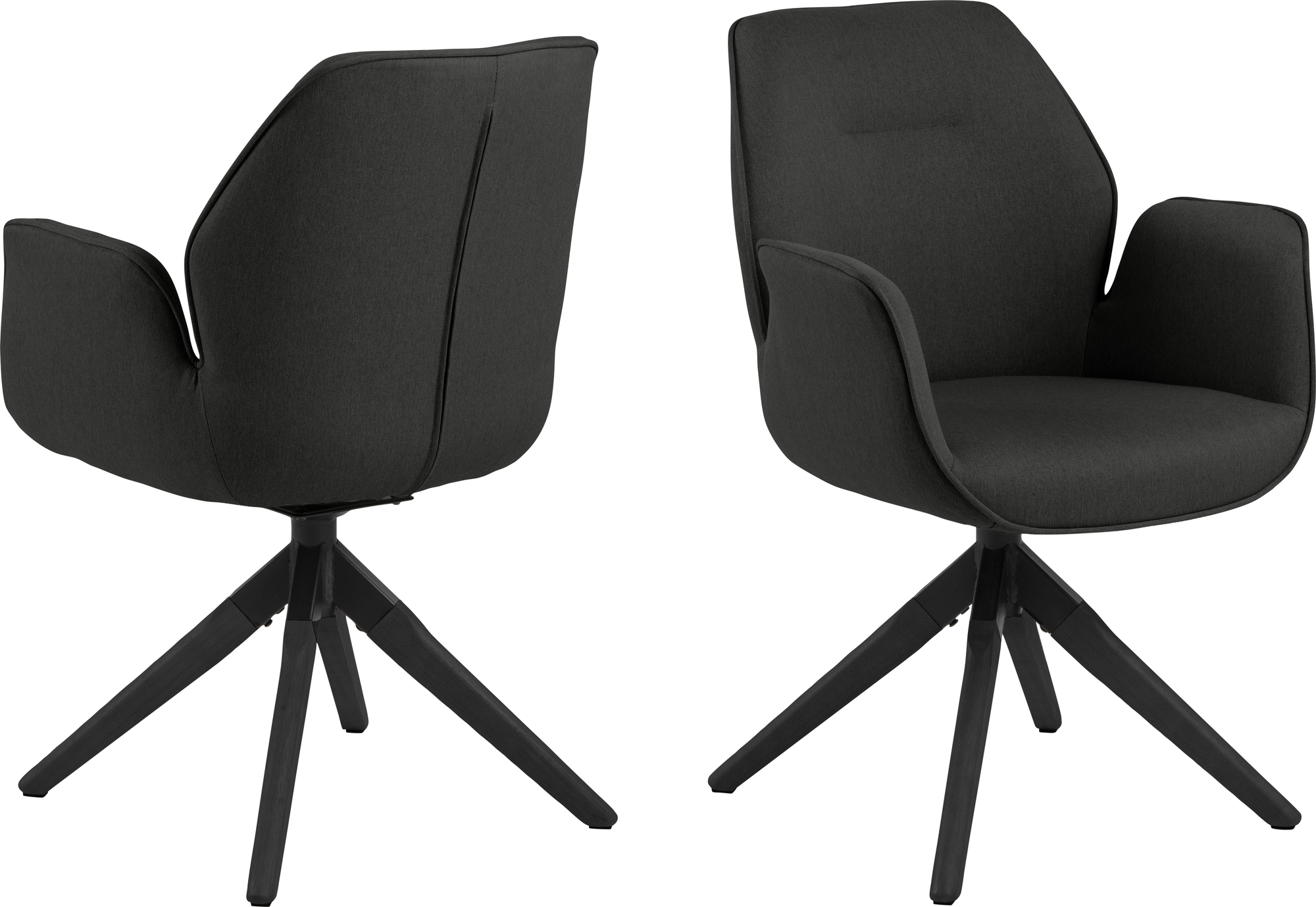 Aura fauteuil - Donkergrijs/zwart