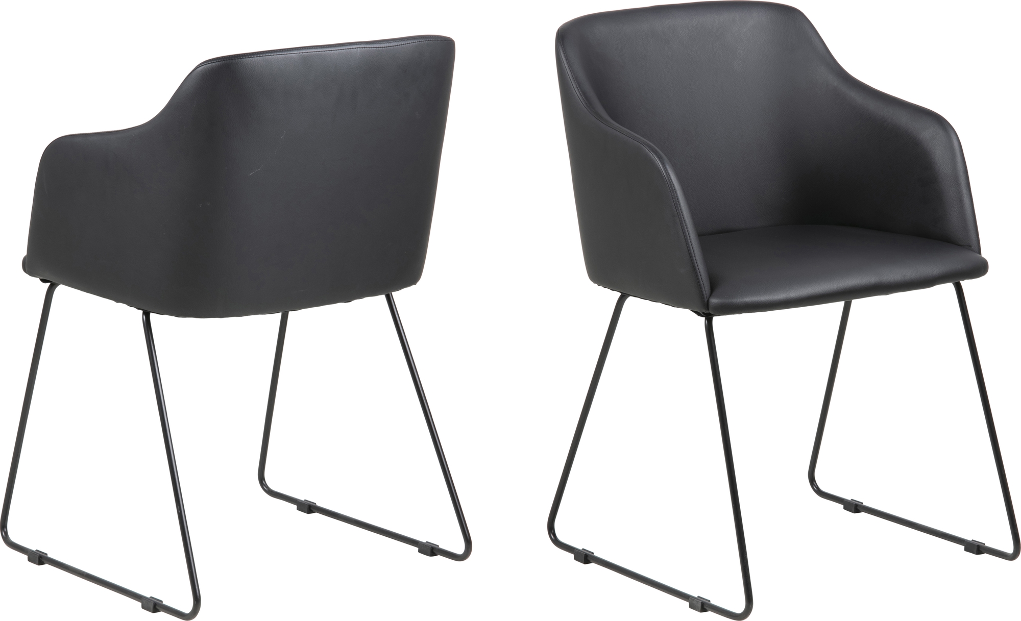 Casablanca fauteuil - Zwart PU