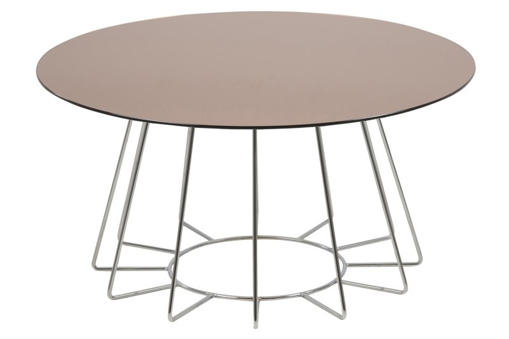 Casia runt soffbord - Brons/krom Casia runt soffbord - Brons/krom