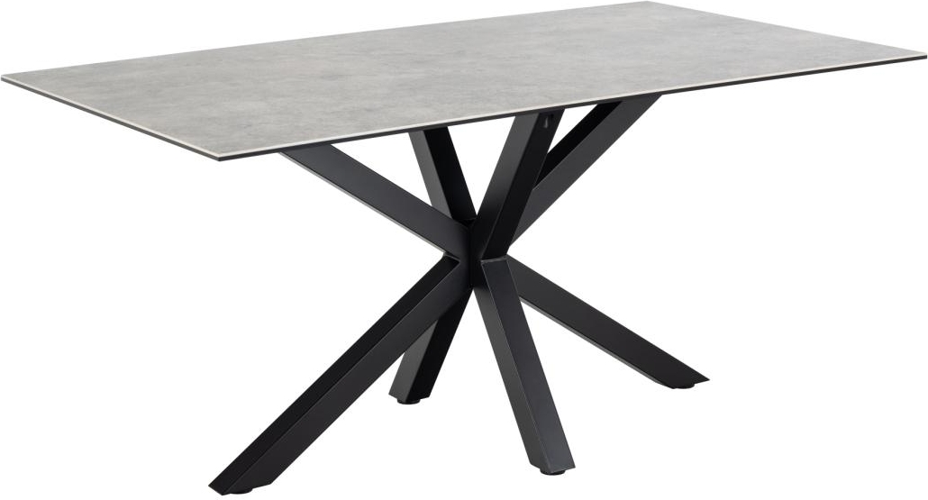 Heaven matbord 160 x 90 cm - Gr�/matt svart