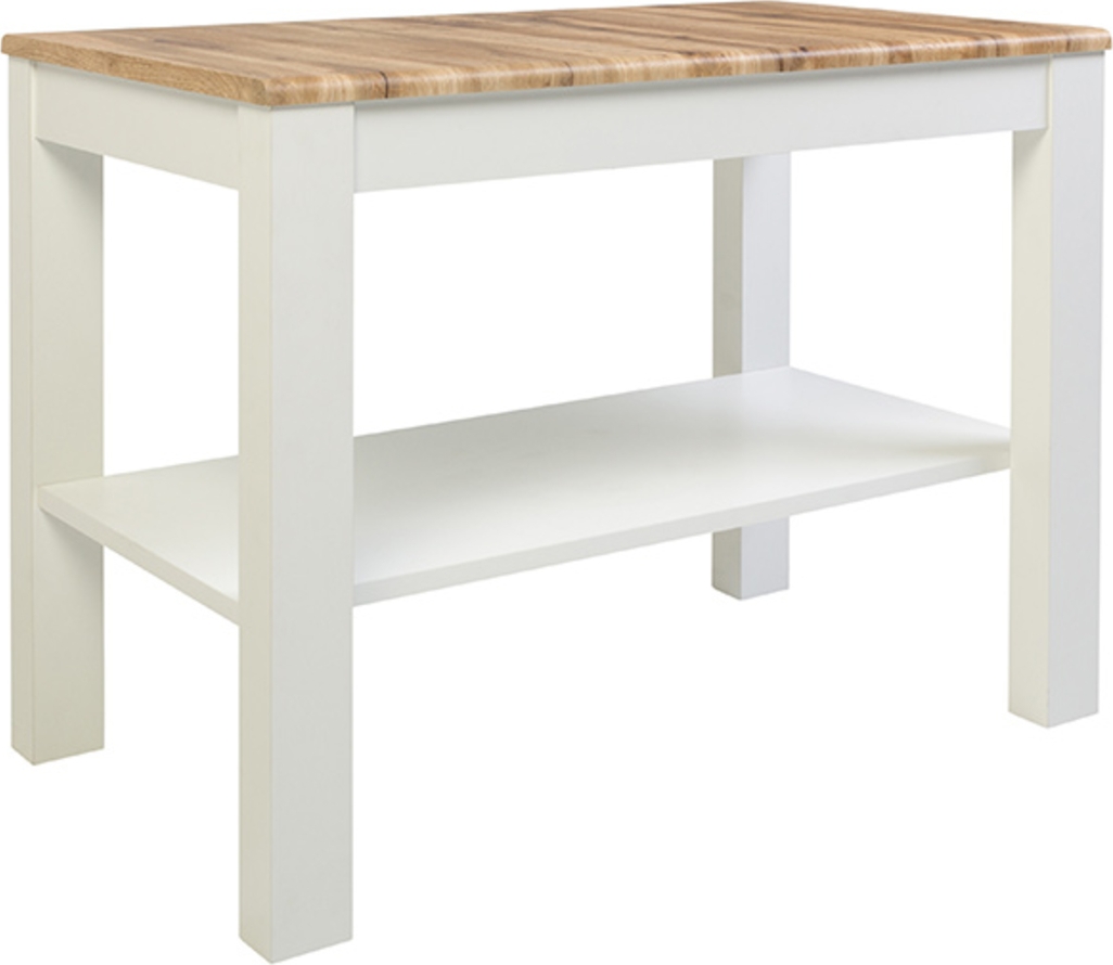 Holten soffbord 90 x 50 cm - Wotan ek/vit