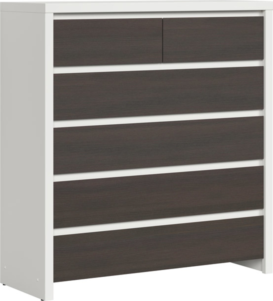 Caspian ladekast 104,5 x 112 cm - Wit/wenge