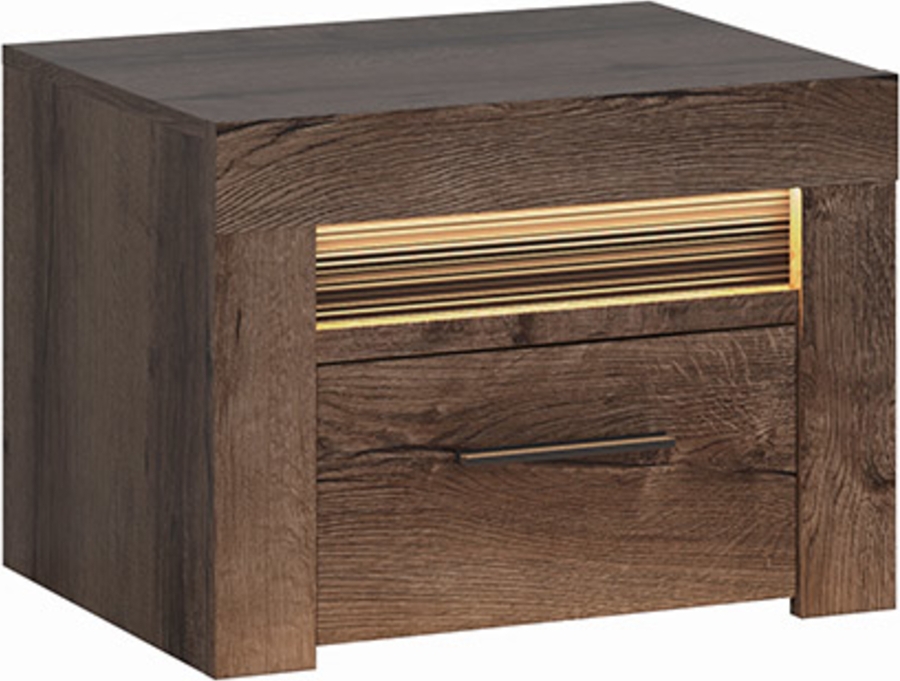 Baylar nachtkastje - Donker eiken Baylar nachtkastje - Donker eiken