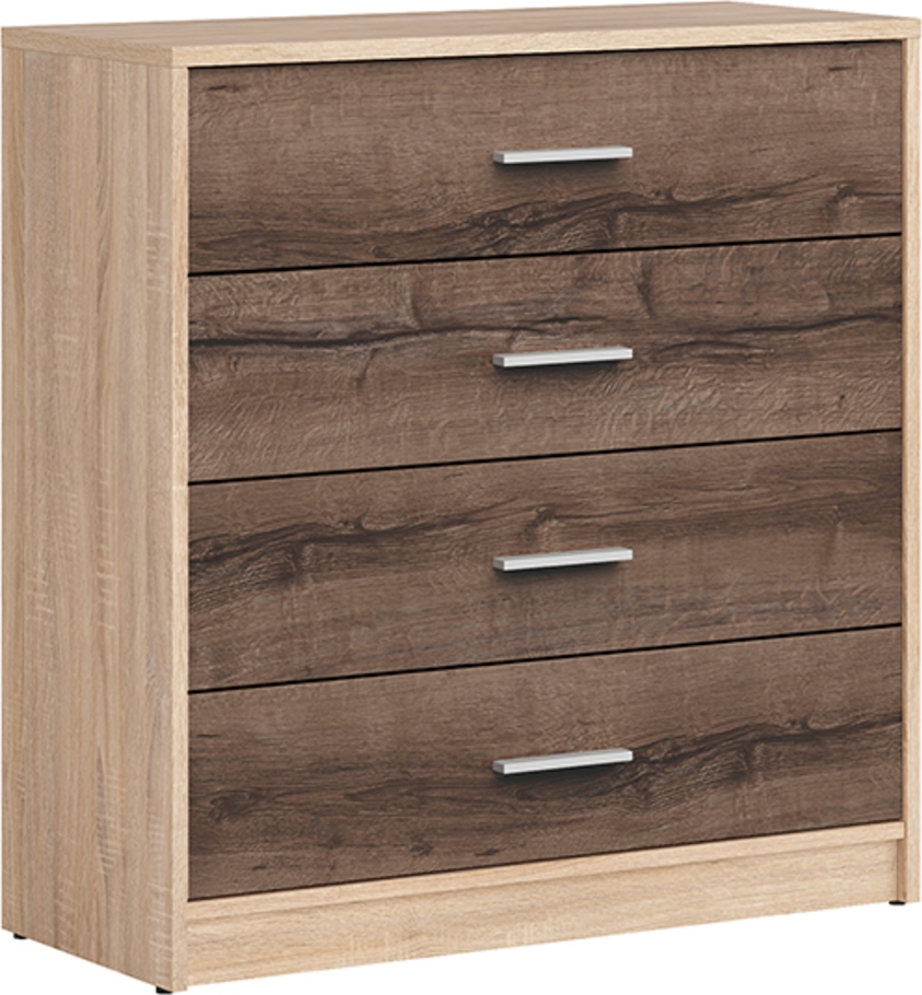 Nepo Plus ladekast - Sonoma eiken/donker eiken