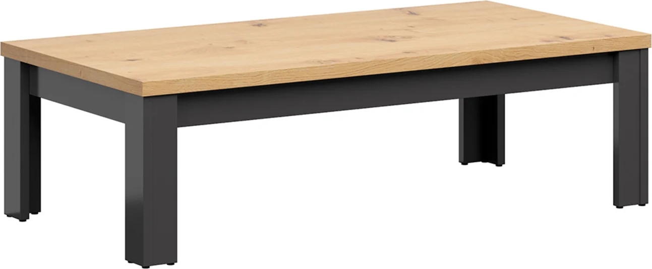 Hesen soffbord 130 x 65 cm - Grafit/ek Hesen soffbord 130 x 65 cm - Grafit/ek