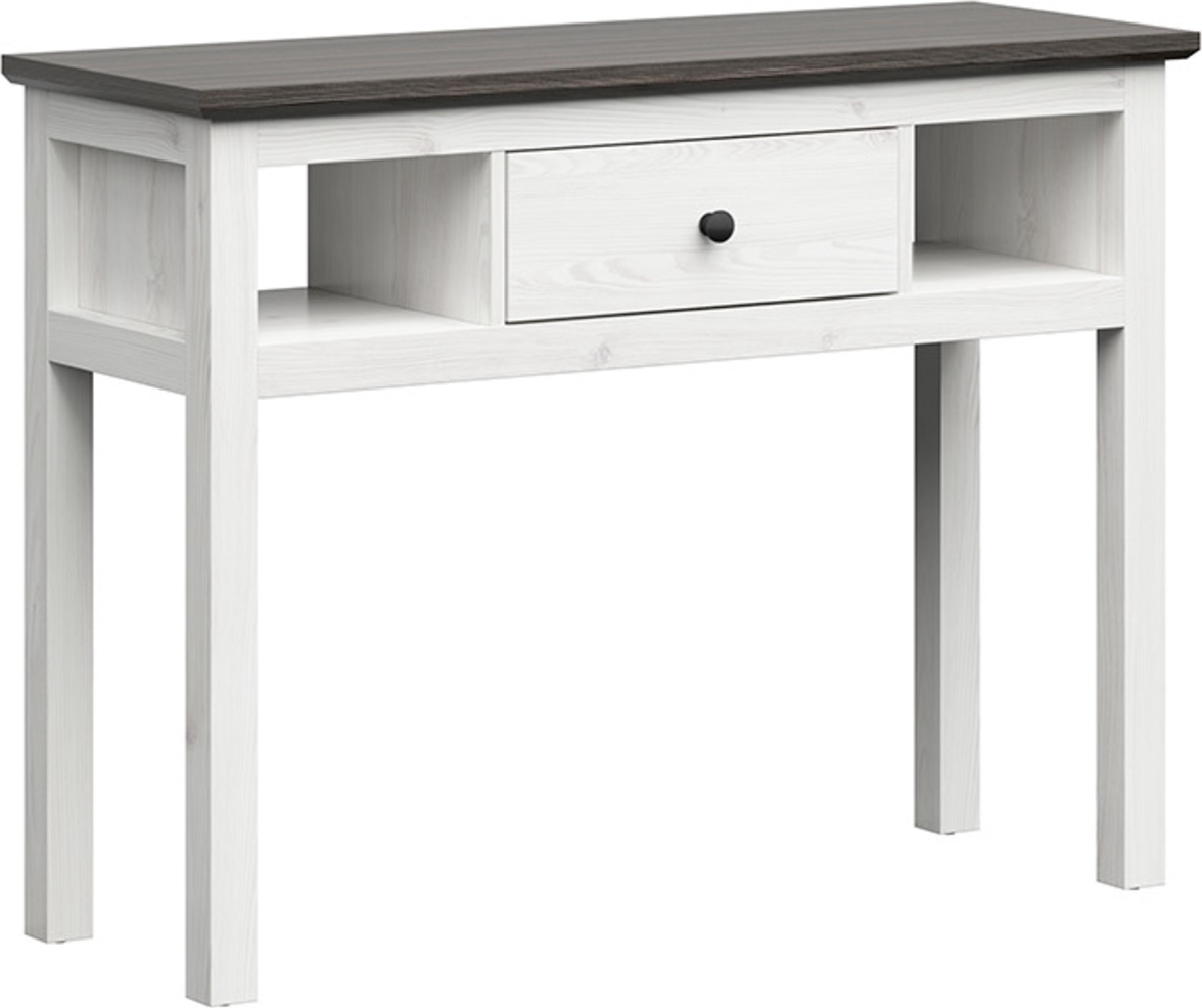 Hesen consoletafel 114 x 41 cm - Wit/zwart