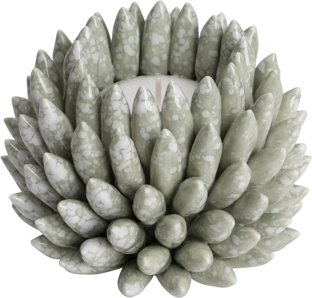 Shelly kaarslantaarn - Groen