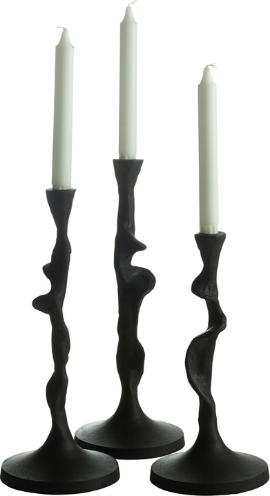 Jasper ljusstake - Svart