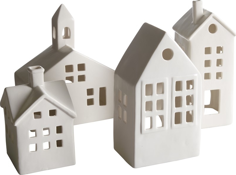 Sm�stad ljuslykta - Vit