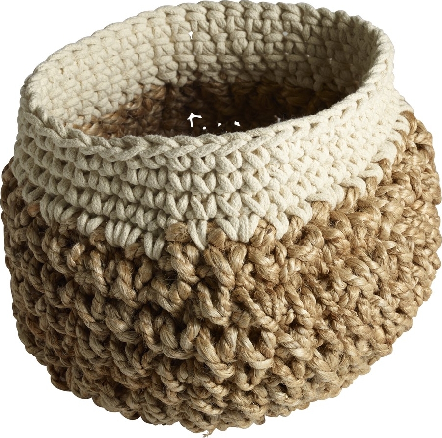 Amara mand 25 x 25 cm - Jute/Creme Amara mand 25 x 25 cm - Jute/Creme
