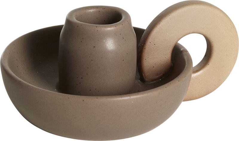 Lotti\\\'s kandelaar 13 x 10 x 6 cm - Bruin