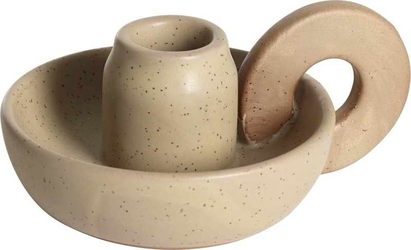 Lottis ljusstake 13 x 10 x 6 cm - Beige