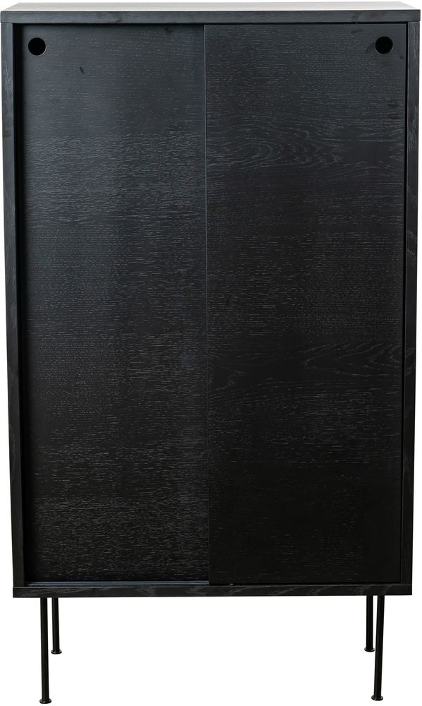 Volume sk�p med skjutd�rrar - Svartbetsad Ek