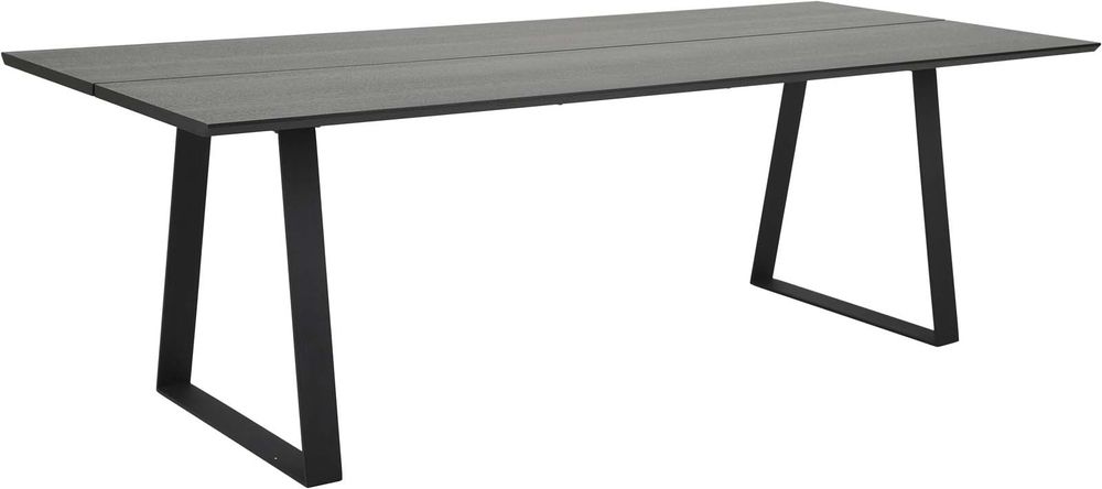 Parade matbord 240 x 100 cm - Svart askfaner