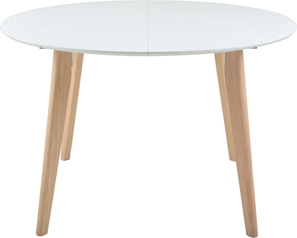Fj�lkestad eettafel �120 cm - Wit/eiken