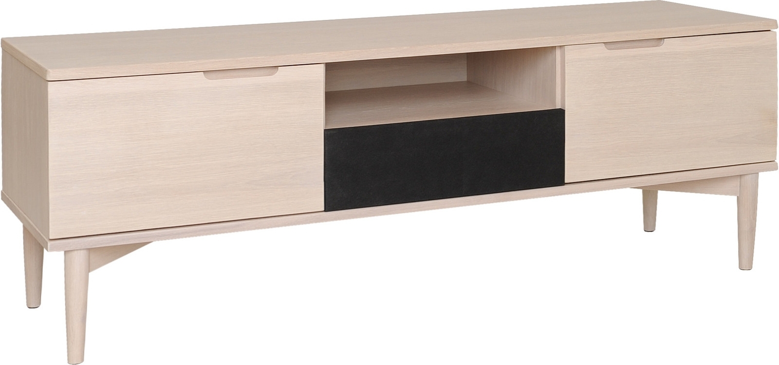 Karmöy mediabank - Wit gepigmenteerd eikenfineer Karmöy mediabank - Wit gepigmenteerd eikenfineer