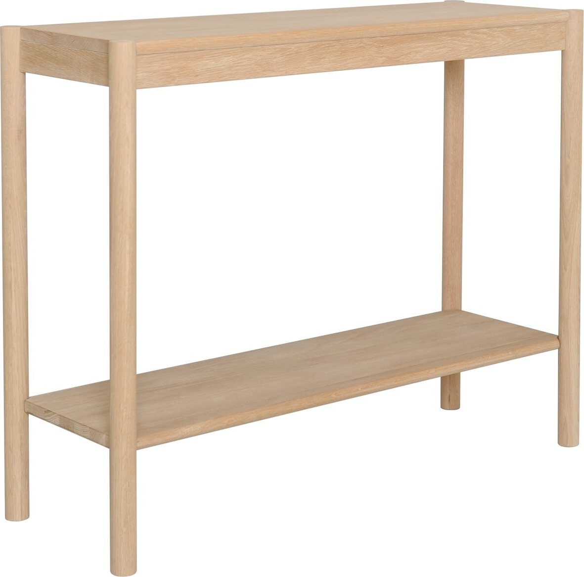 Circus consoletafel 100 x 35 cm - Wit gepigmenteerd eikenhout