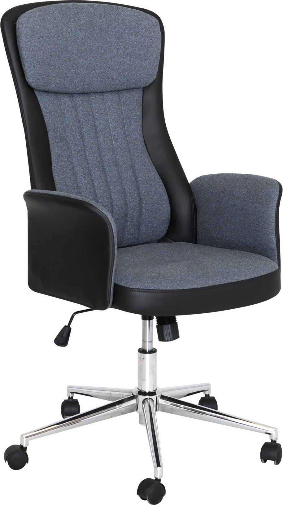 Labor kontorstol - Gr�/svart PU