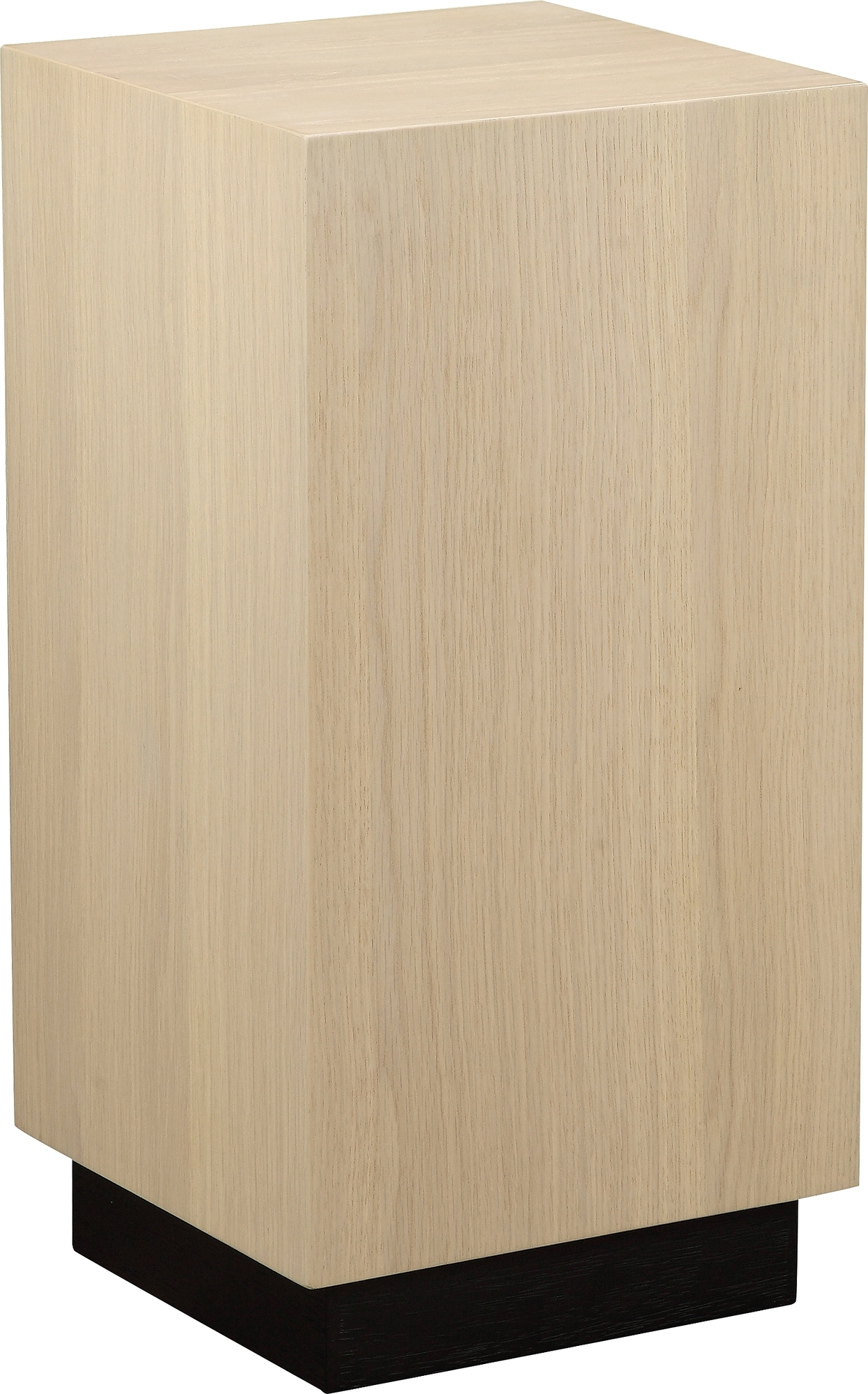 Napoli piedestal H60 - Vitpigmenterad lackad ekfanér Napoli piedestal H60 - Vitpigmenterad lackad ekfanér