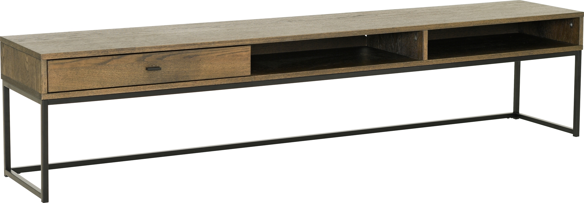 Regal TV-bänk 180 cm - Brunlackerad ekfanér Regal TV-bänk 180 cm - Brunlackerad ekfanér