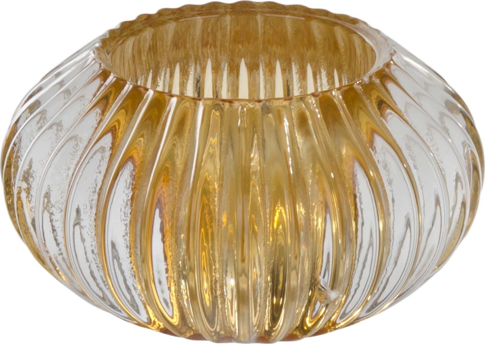 Gezellige kaars lantaarn laag - Oranje