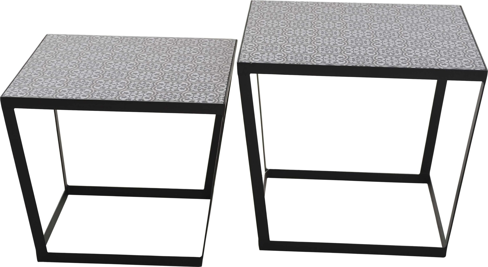 Troya bijzettafel 45/50 x 45/50 cm - Zwart Troya bijzettafel 45/50 x 45/50 cm - Zwart