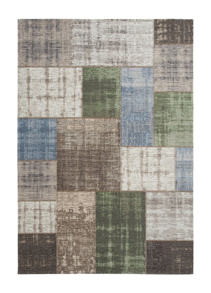 Patchwork-matta Stracciatella - Natur/Multi