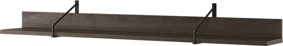 Piemonte wandplank - Portland essen/zwart