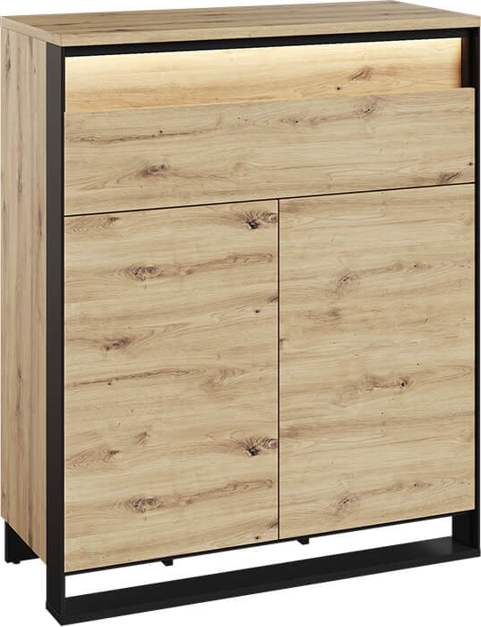 Quant ladekast - Ambachtelijk eiken/zwart