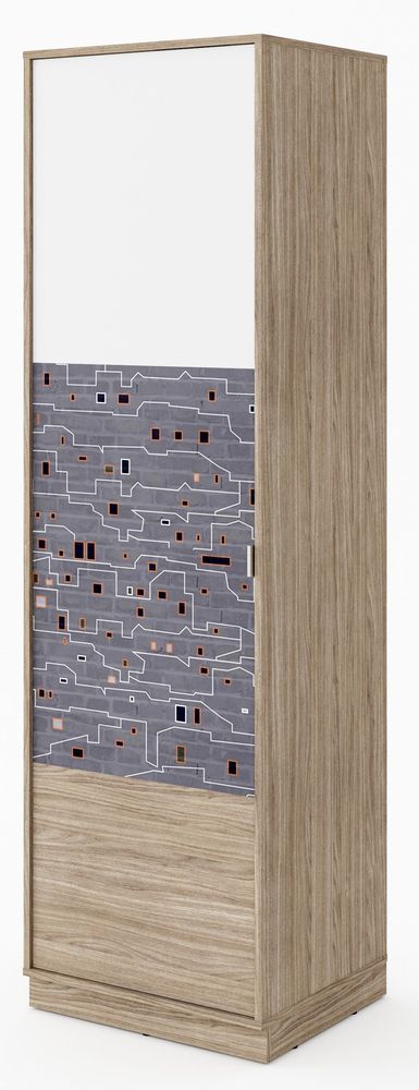 Kimberlee garderob - Vit/barcelona valnöt Kimberlee garderob - Vit/barcelona valnöt