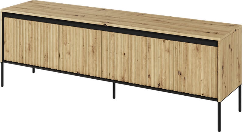 Trend mediabank B167 cm - Artisan eiken/zwart