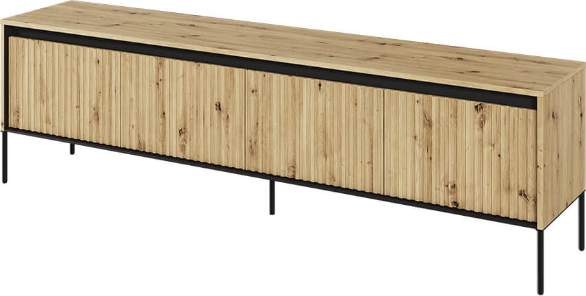 Trend TV-b�nk B193 cm - Artisan ek/svart