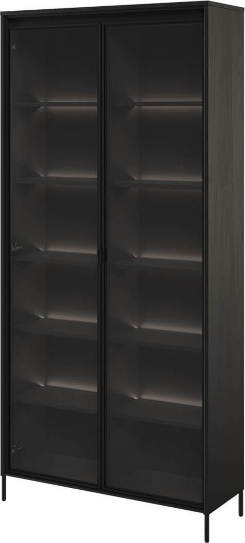 Trend vitrinsk�p H196 cm - Svart