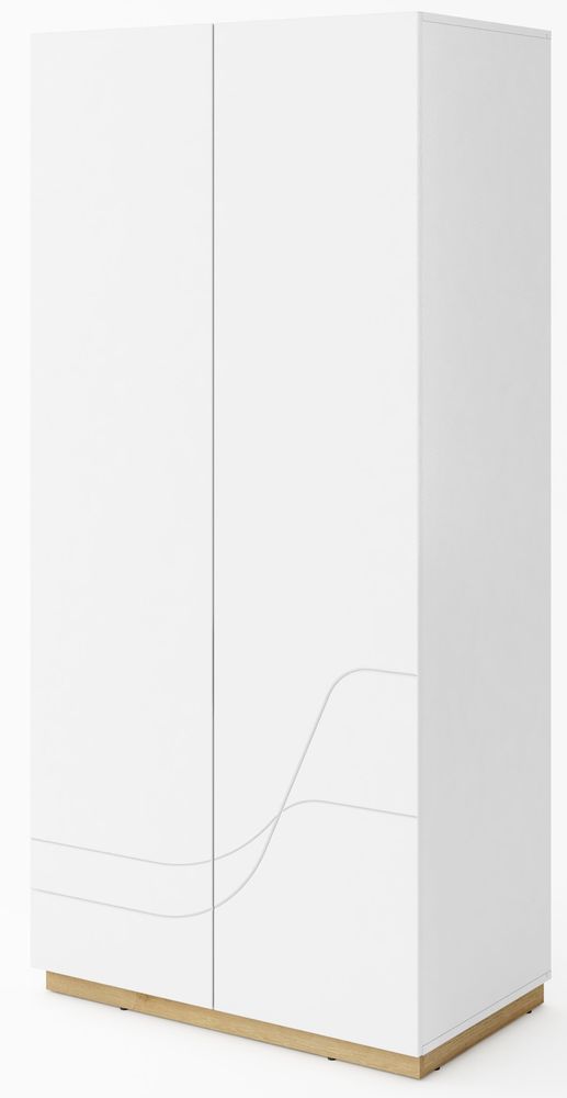Dayna garderob - Vit/riviera ek