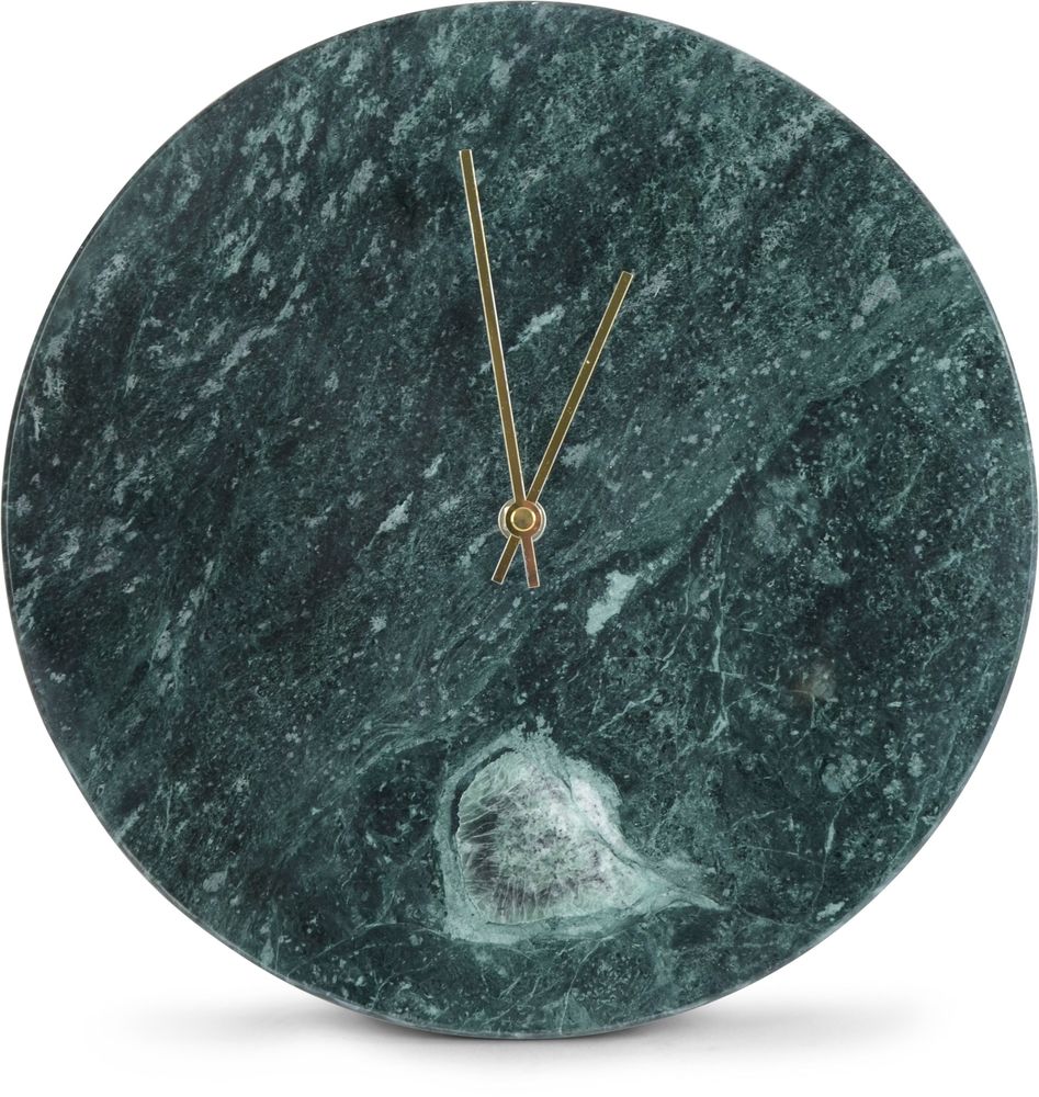 Klocka Marmor - Gr�n