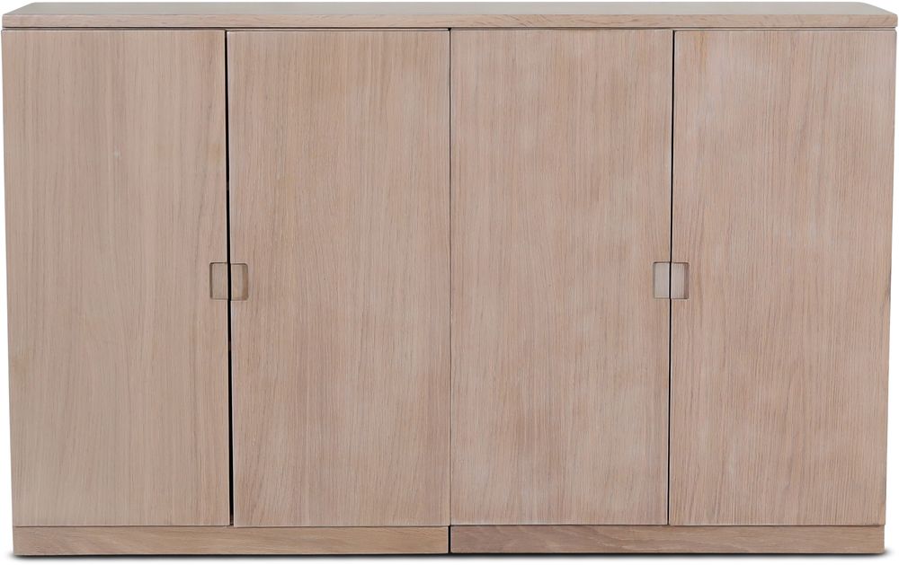 Level sideboard i whitewash med sl�ta d�rrar 140 cm