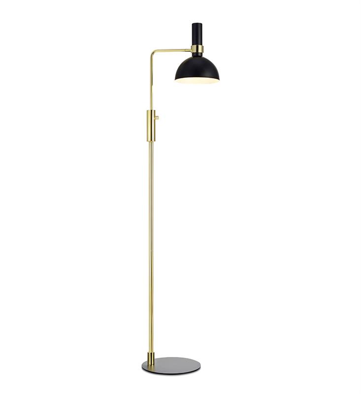 Larry Golvlampa - Svart/M�ssing