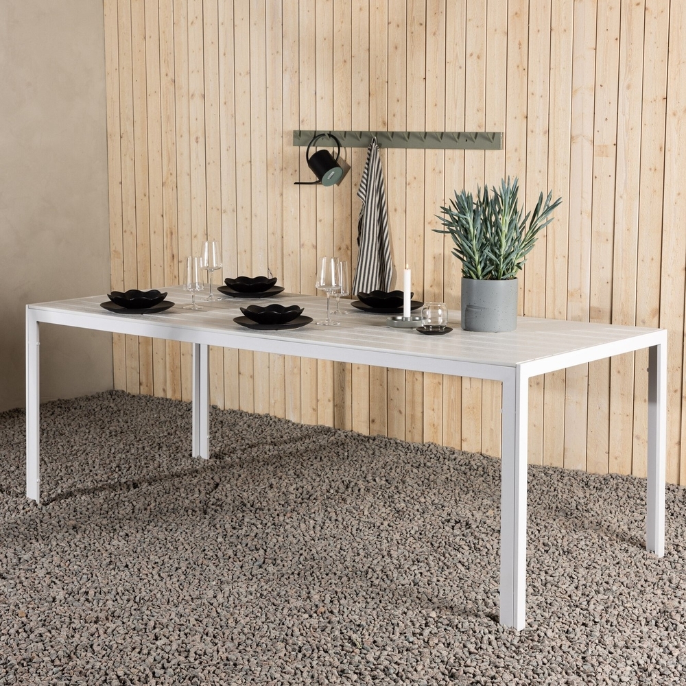 Break matbord 205 x 90 cm - Vit