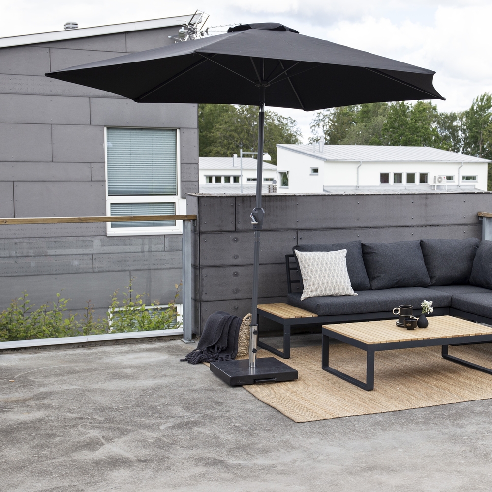 Leeds parasoll �300 cm - Svart