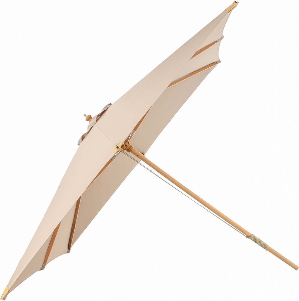 Naxos parasoll 300 x 300 cm - Brun/Natur