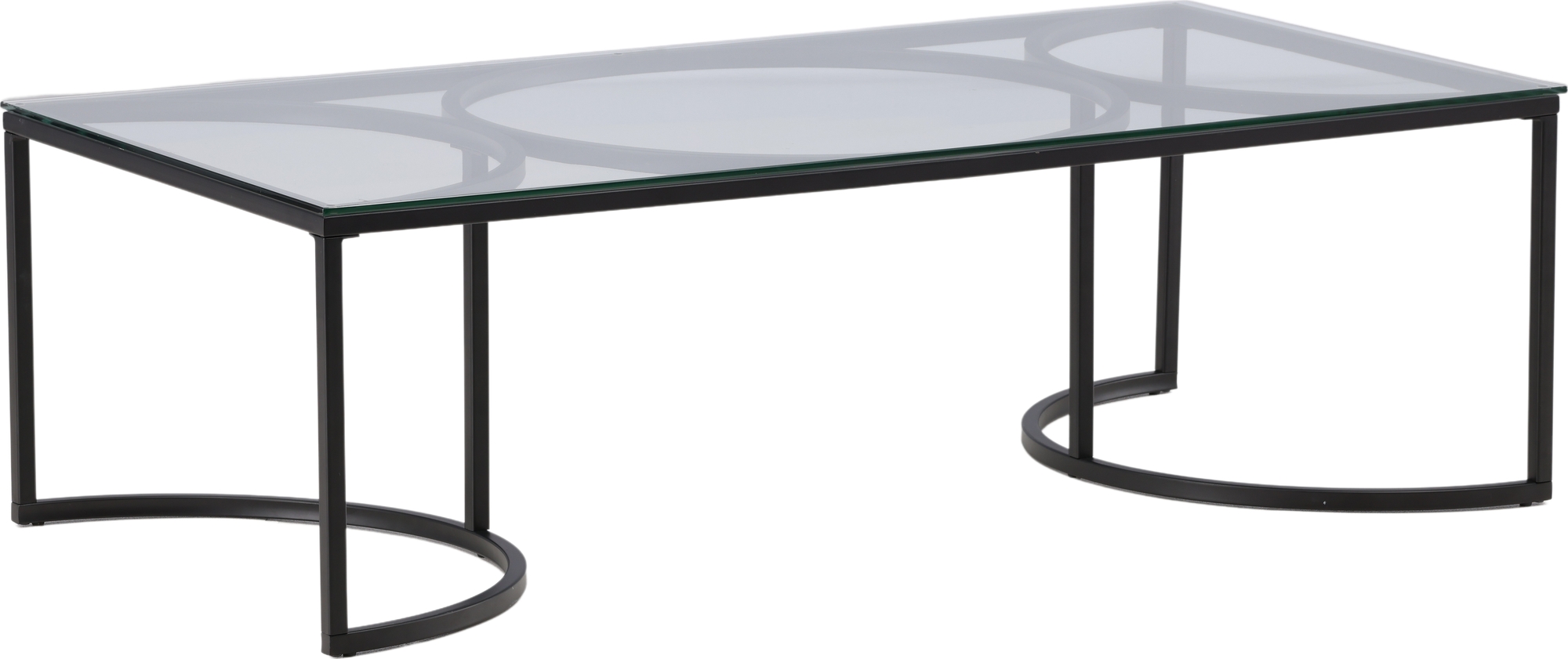 Skanr soffbord 140 x 70 cm - Svart