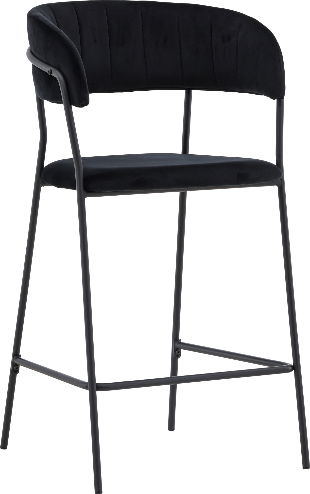 Lui barstol - Svart sammet Lui barstol - Svart sammet